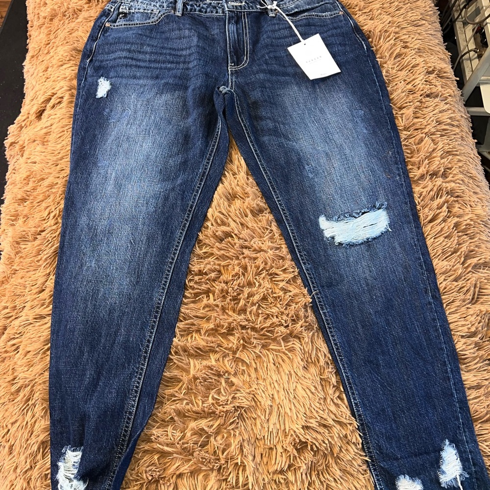 Kancan Distressed Blue Jeans for Women